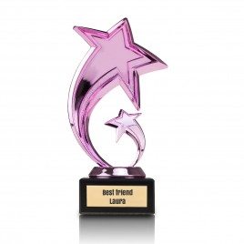 Shooting Star Trophy met een persoonlijke plaquette