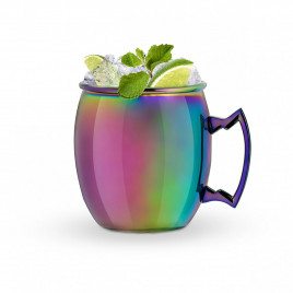 Rainbow cocktail-beker