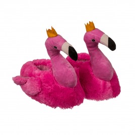 Knuffel pantoffels - Flamingo