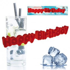 IJsblokjesbakje 'Happy Birthday'