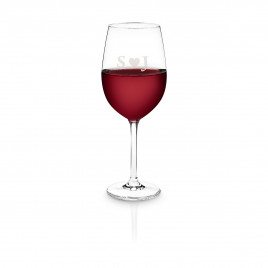 Personaliseerbaar rodewijnglas van Leonardo - Hart