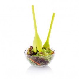 Saladebestek en dressing shaker "tulp" 