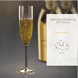 New Year's champagne glas met graveren