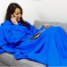 Hugz - de deken met mouwen - Blauw - met personalisatie