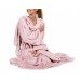 Hugz - de deken met mouwen - Roze  - met personalisatie