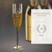 Champagne glas 18e verjaardag met gravure